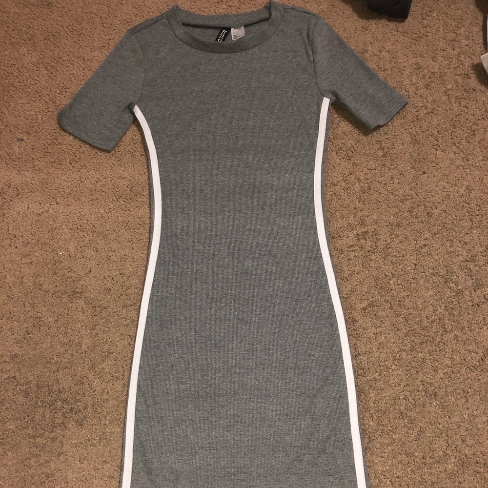 Tight Grey Dress!